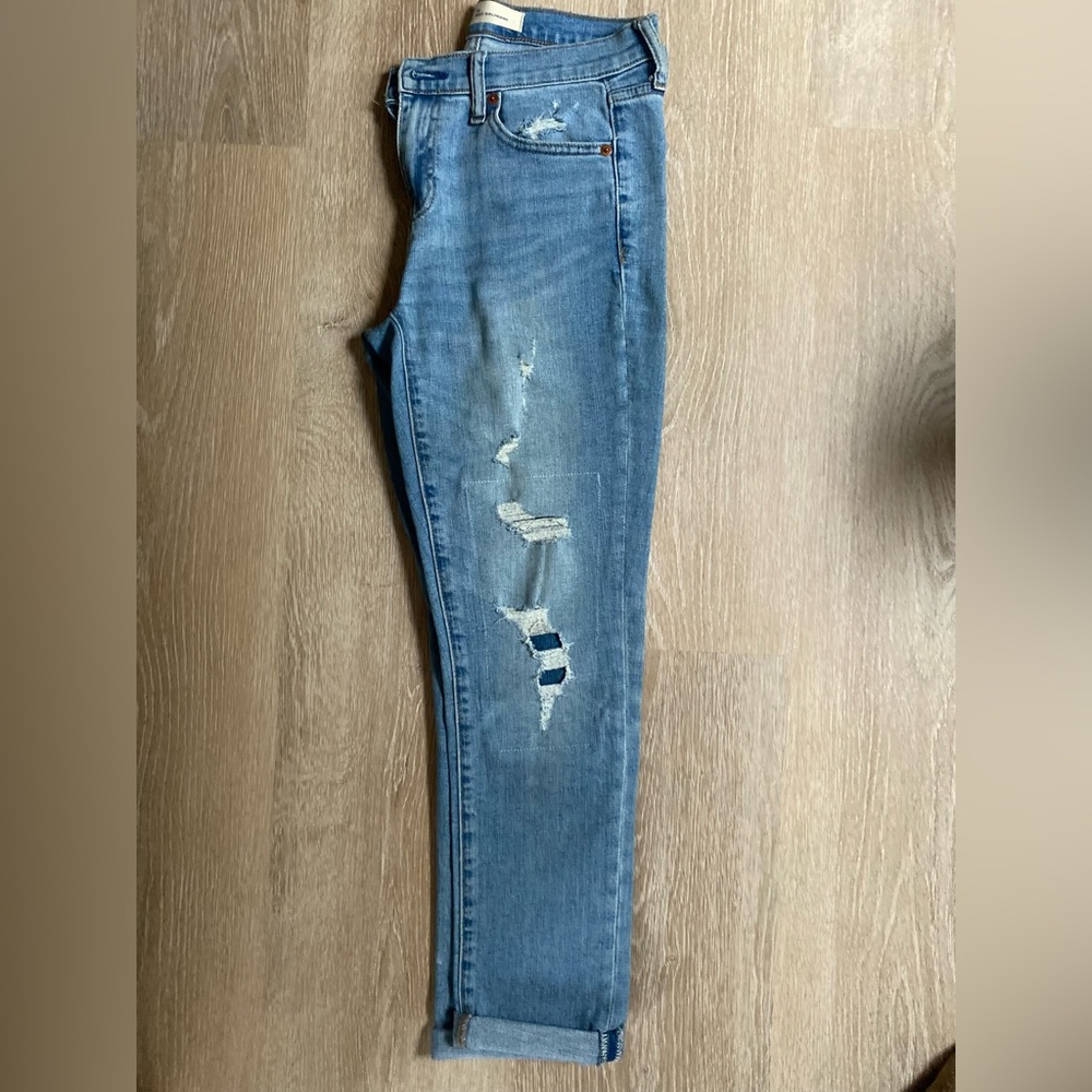 GAP Light Blue Distressed Skinny Jeans